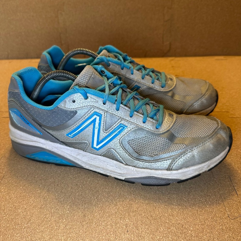 New Balance 1540v3 Silver Blue Running Shoes Womens 13‎ Narrow 2A W1540SP3